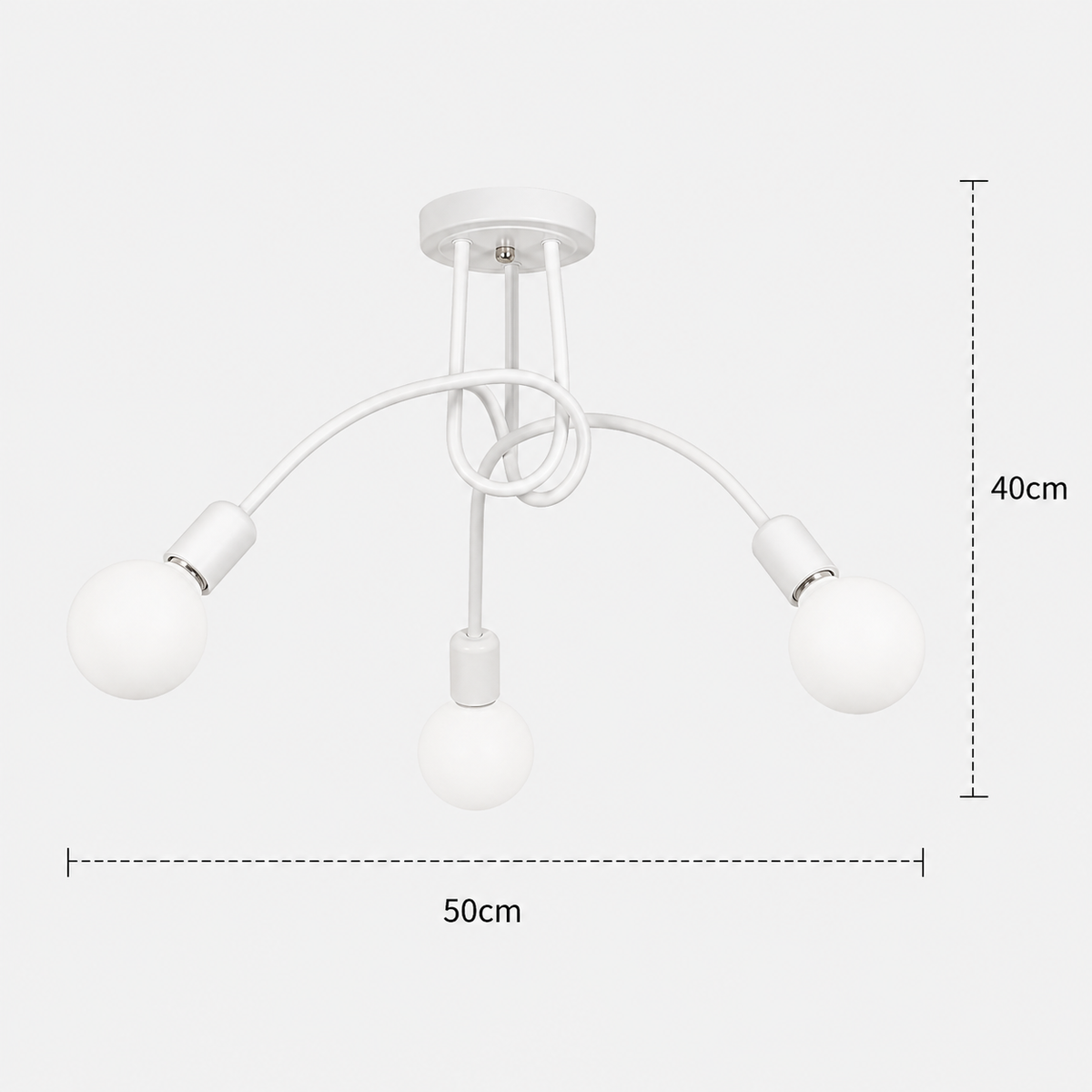 LED Chandelier - Modern 3-Light Living Room Ceiling Light