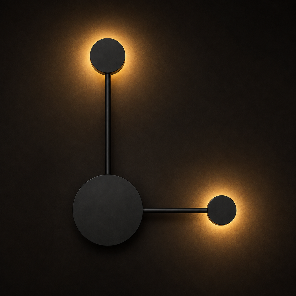 LED Wall Light - 2 Heads - Modern Molecular Sconce