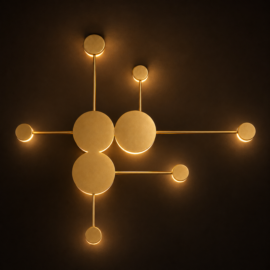 LED Wall Light - 6 Heads - Modern Molecular Sconce