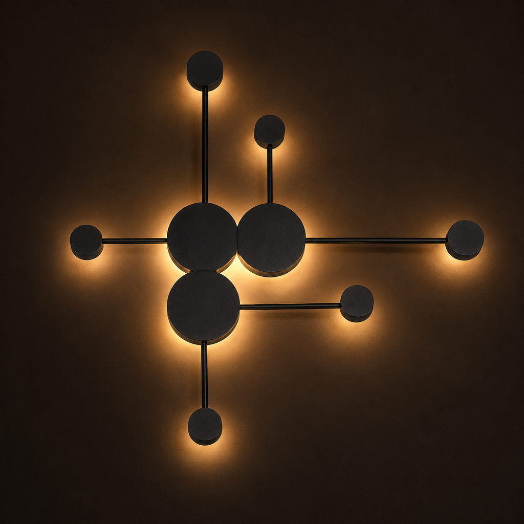 LED Wall Light - 6 Heads - Modern Molecular Sconce