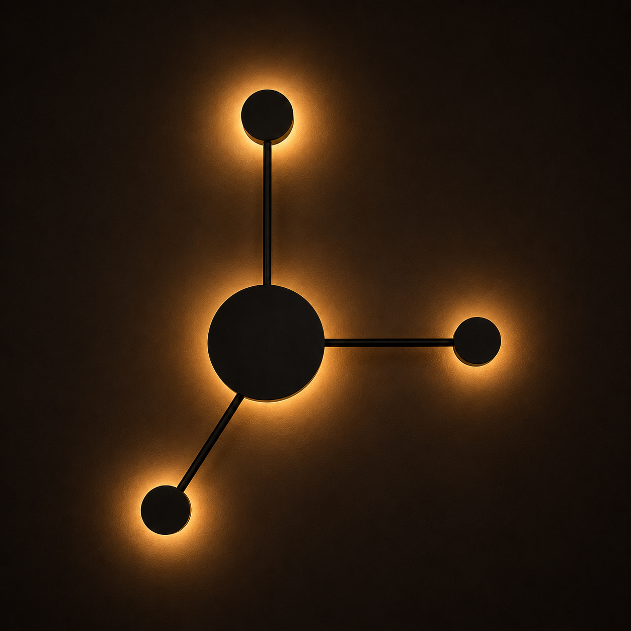 LED Wall Light - 3 Heads - Modern Molecular Sconce