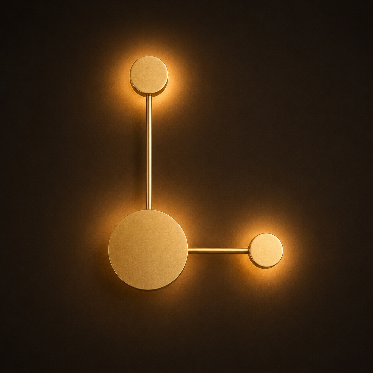 LED Wall Light - 2 Heads - Modern Molecular Sconce