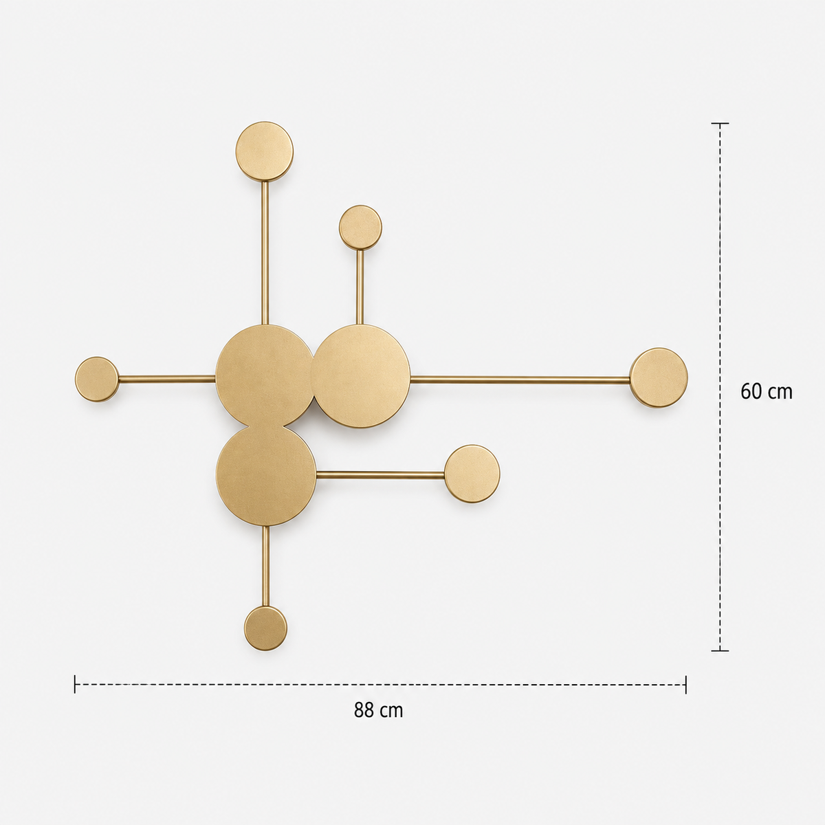 LED Wall Light - 6 Heads - Modern Molecular Sconce
