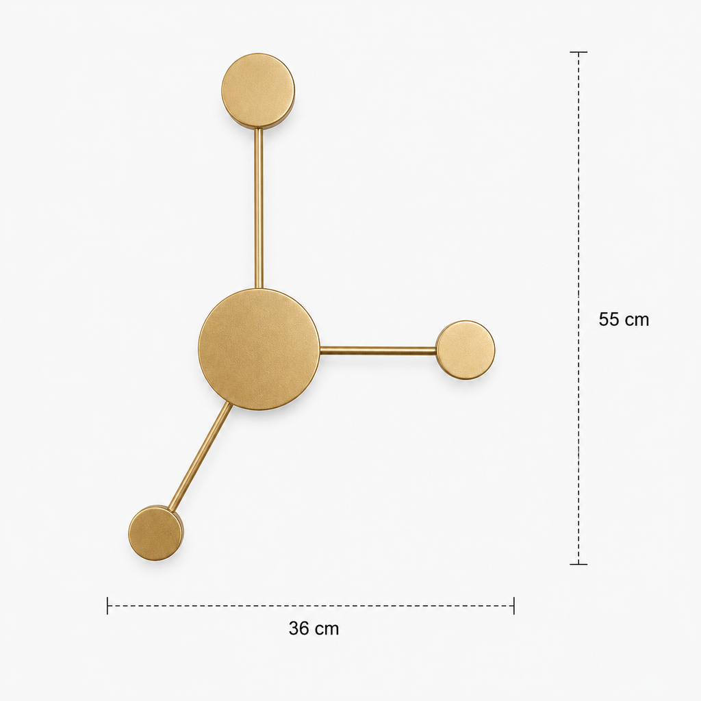 LED Wall Light - 3 Heads - Modern Molecular Sconce