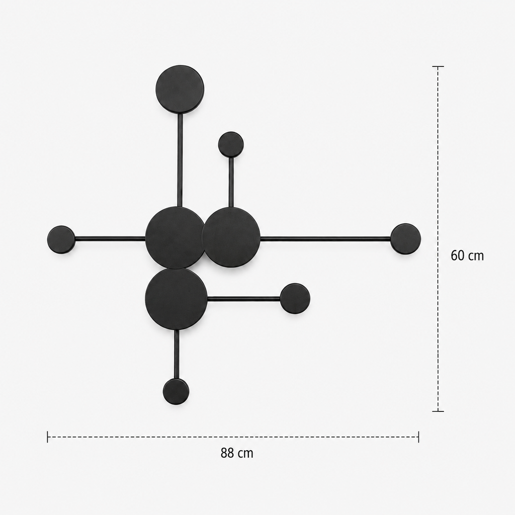 LED Wall Light - 6 Heads - Modern Molecular Sconce