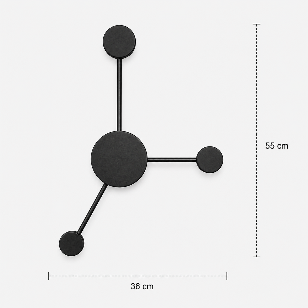 LED Wall Light - 3 Heads - Modern Molecular Sconce
