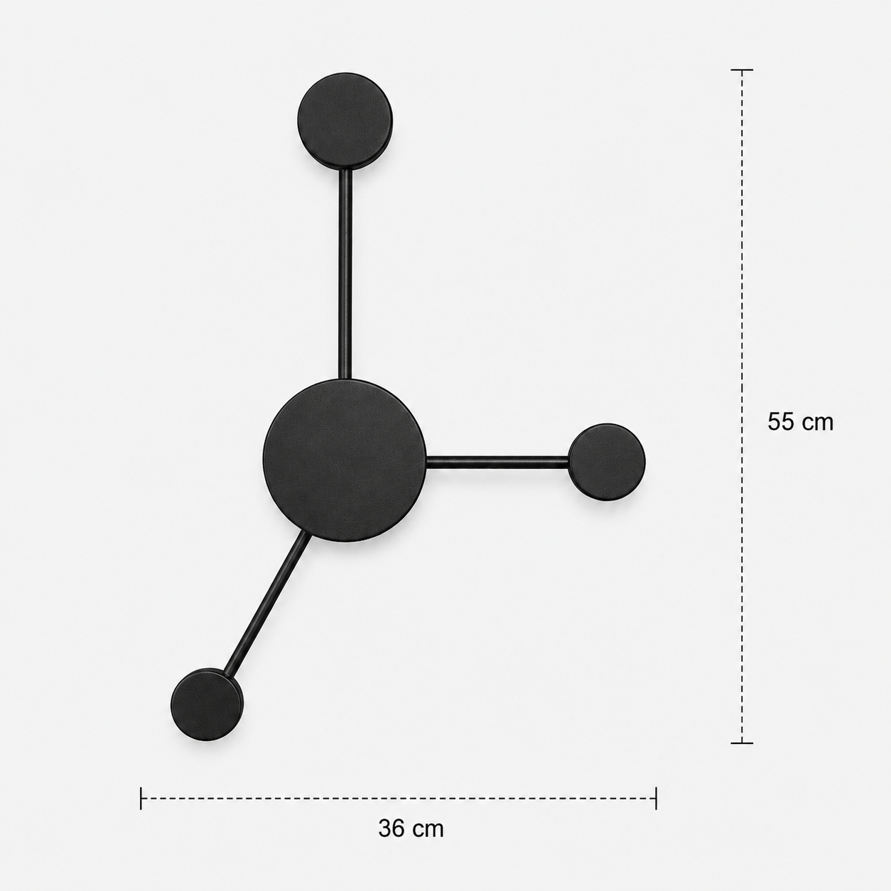 LED Wall Light - 3 Heads - Modern Molecular Sconce