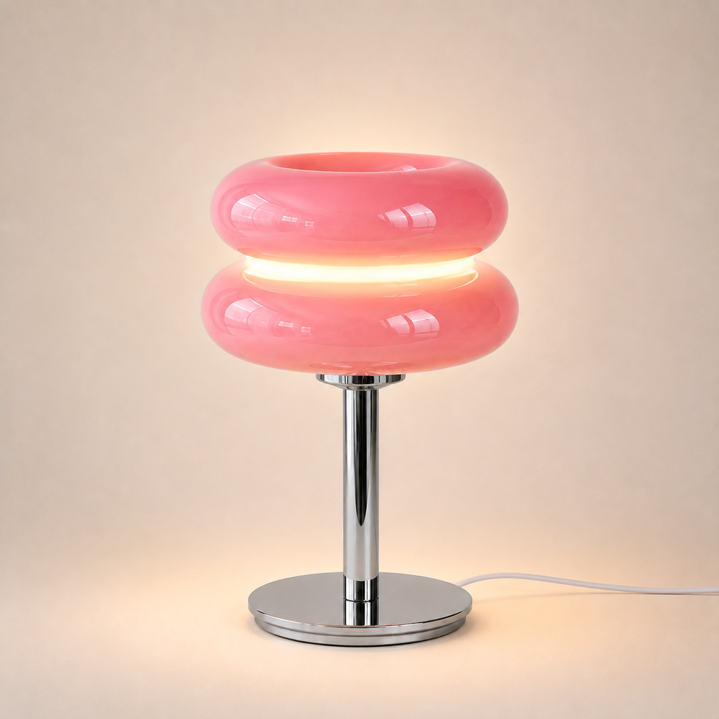 Macaron Glass USB Table Lamp - Colourful  Bedside Lamp