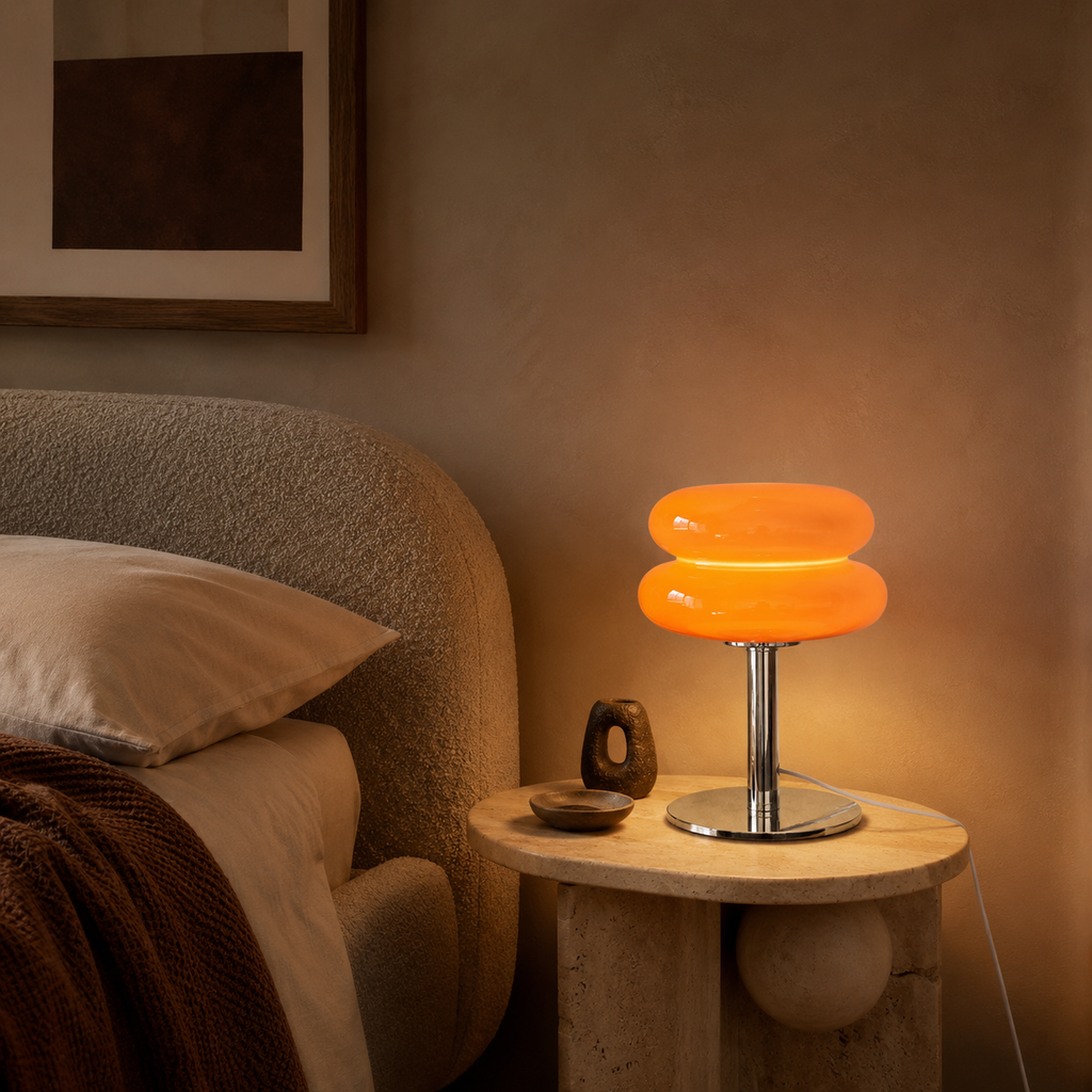 Macaron Glass USB Table Lamp - Colourful  Bedside Lamp