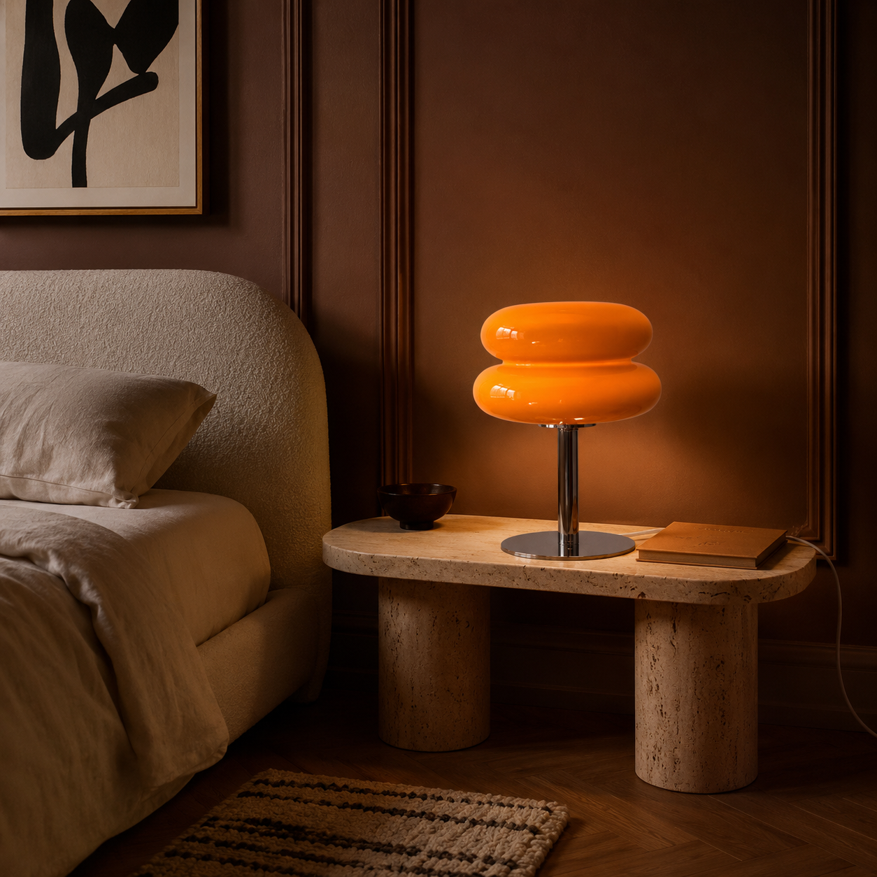 Macaron Glass USB Table Lamp - Colourful  Bedside Lamp