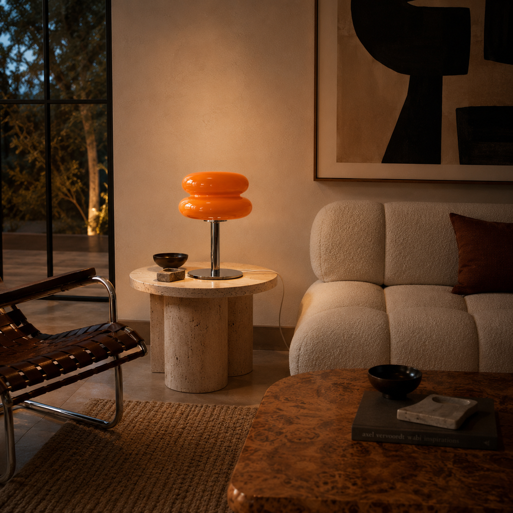 Macaron Glass USB Table Lamp - Colourful  Bedside Lamp