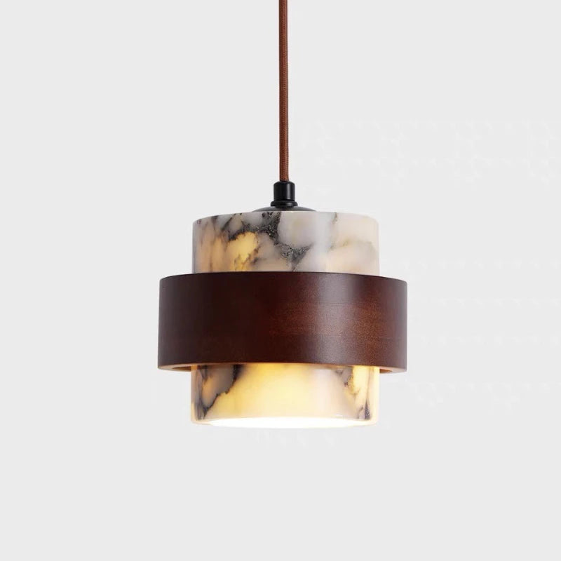 Marble Pendant Light - Japanese Cream-Style Bedside and Island Light