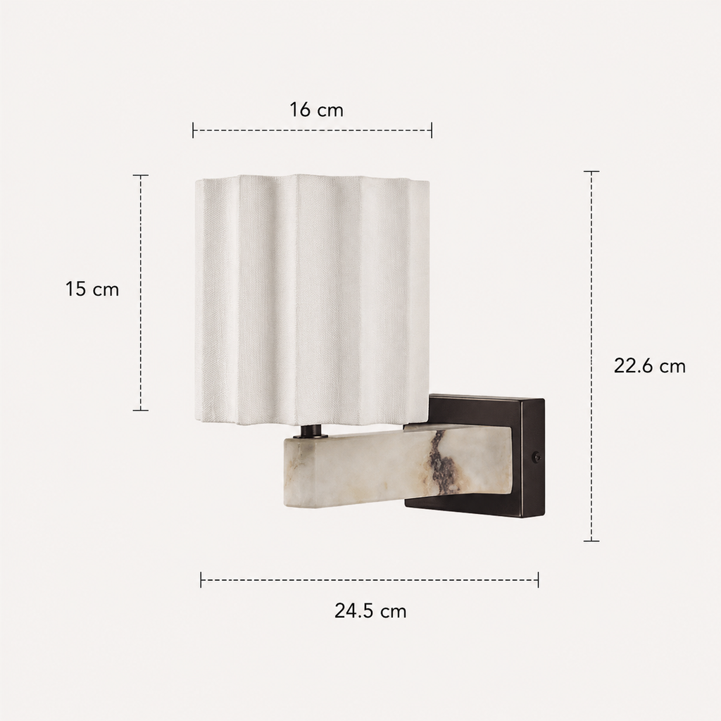 Marble Wall Light - Danish Design LED Bedside Sconce