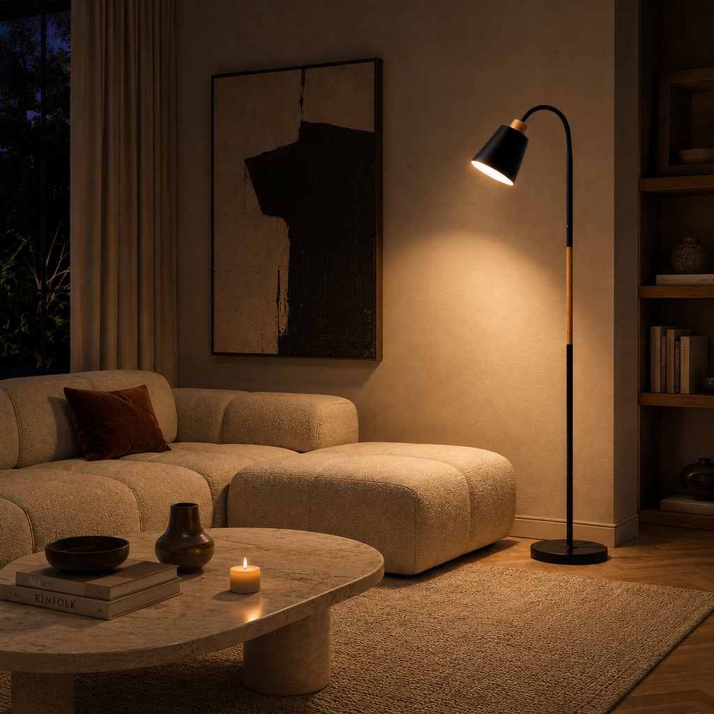 Nordic Floor Lamp - Adjustable Living Room Reading Lamp