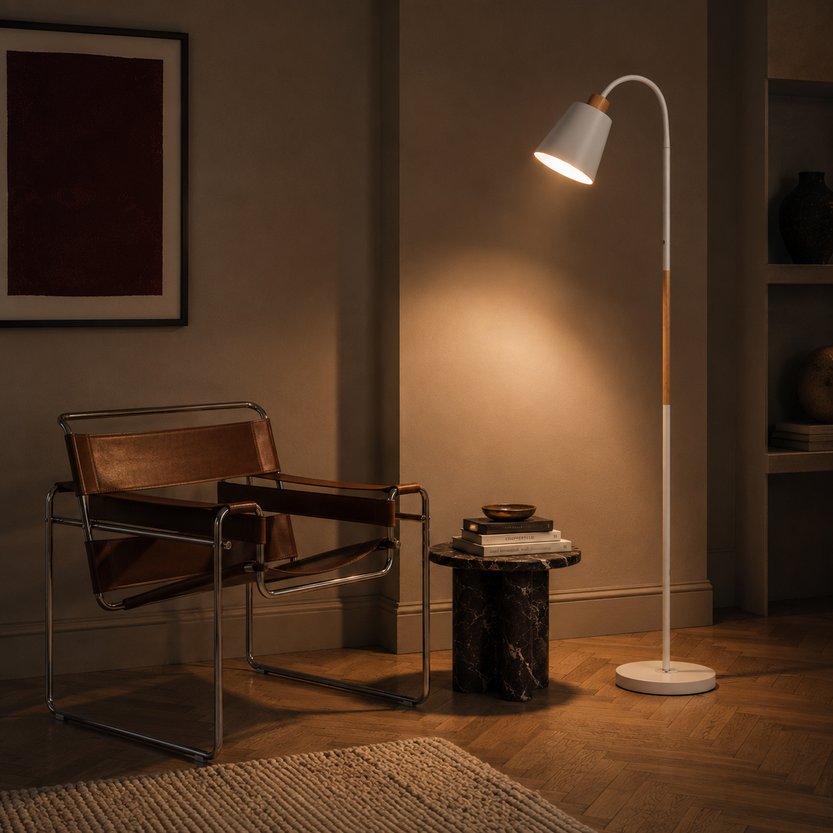 Nordic Floor Lamp - Adjustable Living Room Reading Lamp