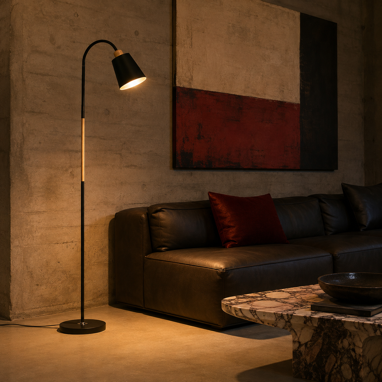Nordic Floor Lamp - Adjustable Living Room Reading Lamp