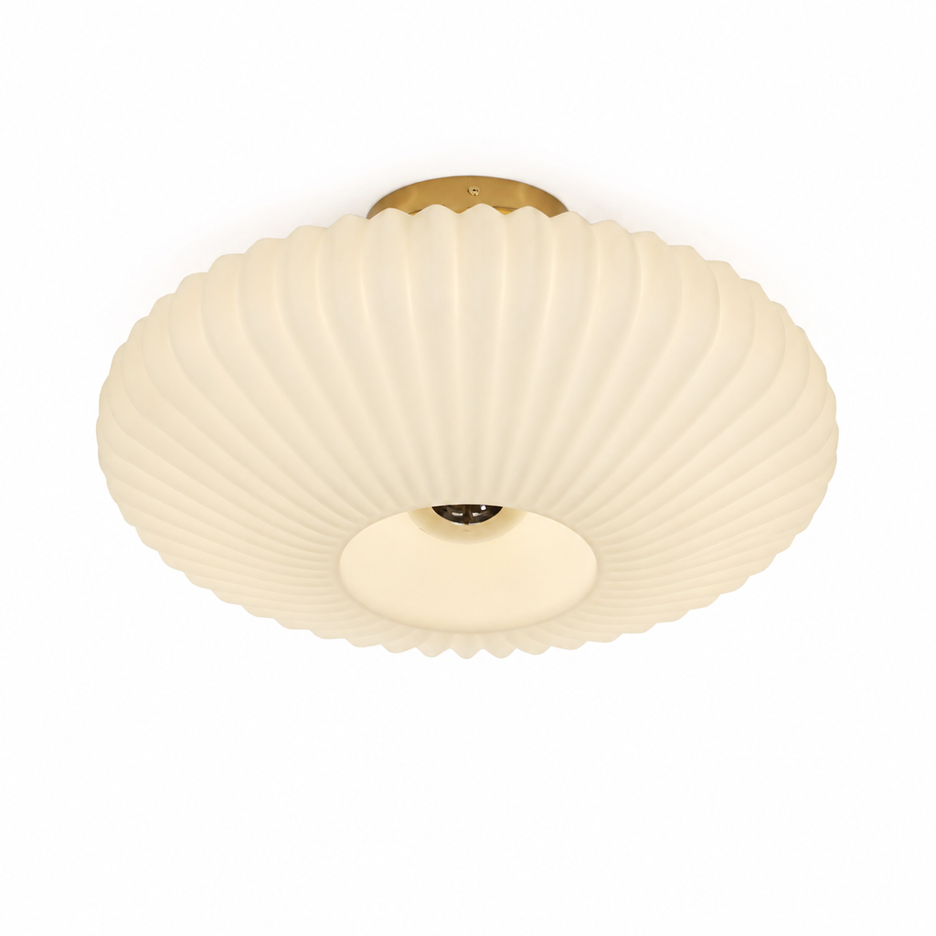 Nordic Glass Ceiling Light - Retro Flush Mount Light