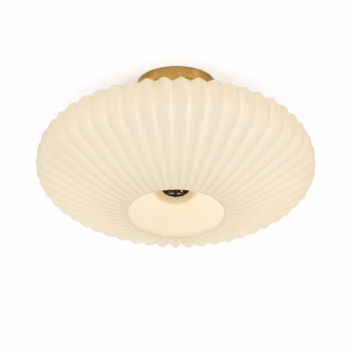 Nordic Glass Ceiling Light - Retro Flush Mount Light