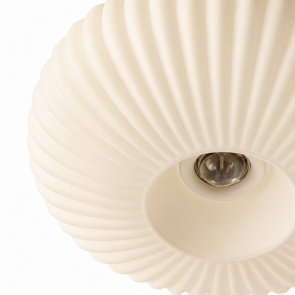 Nordic Glass Ceiling Light - Retro Flush Mount Light