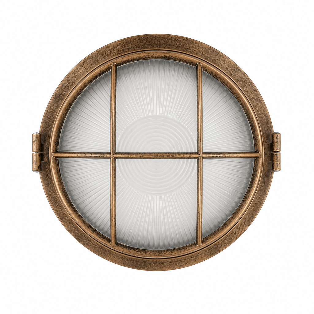 Outdoor Ceiling Light - Vintage Glass Porch Lantern
