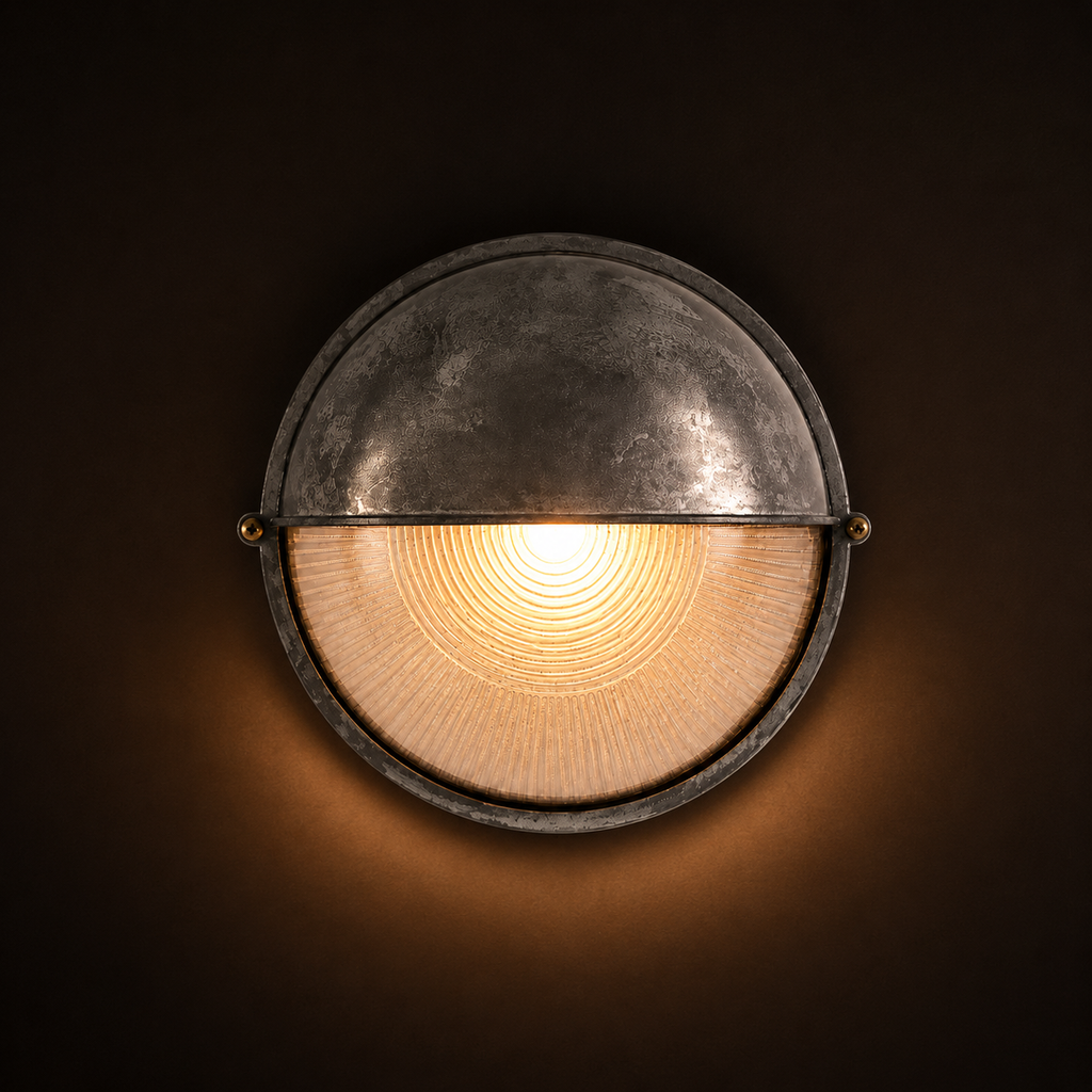 Outdoor Wall Light - French Retro Courtyard Lantern Round Style