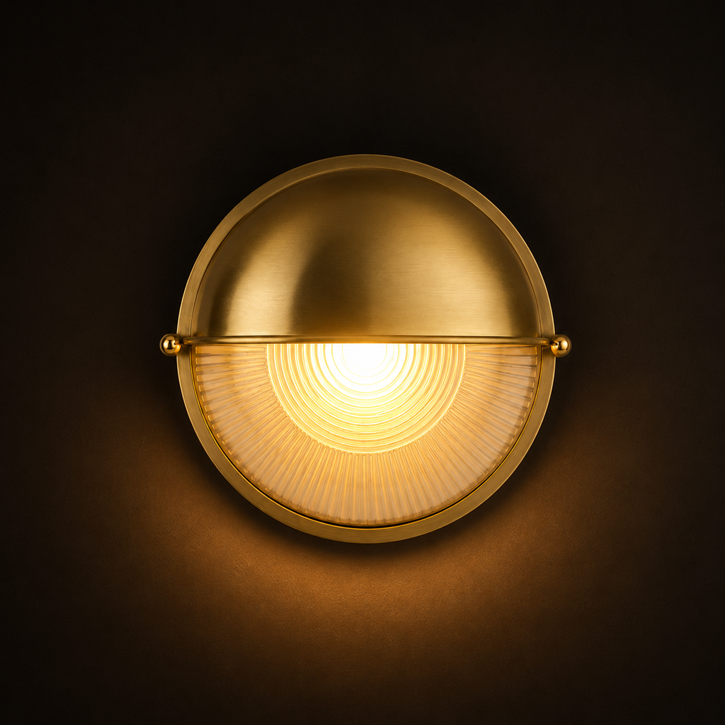 Outdoor Wall Light - French Retro Courtyard Lantern Round Style