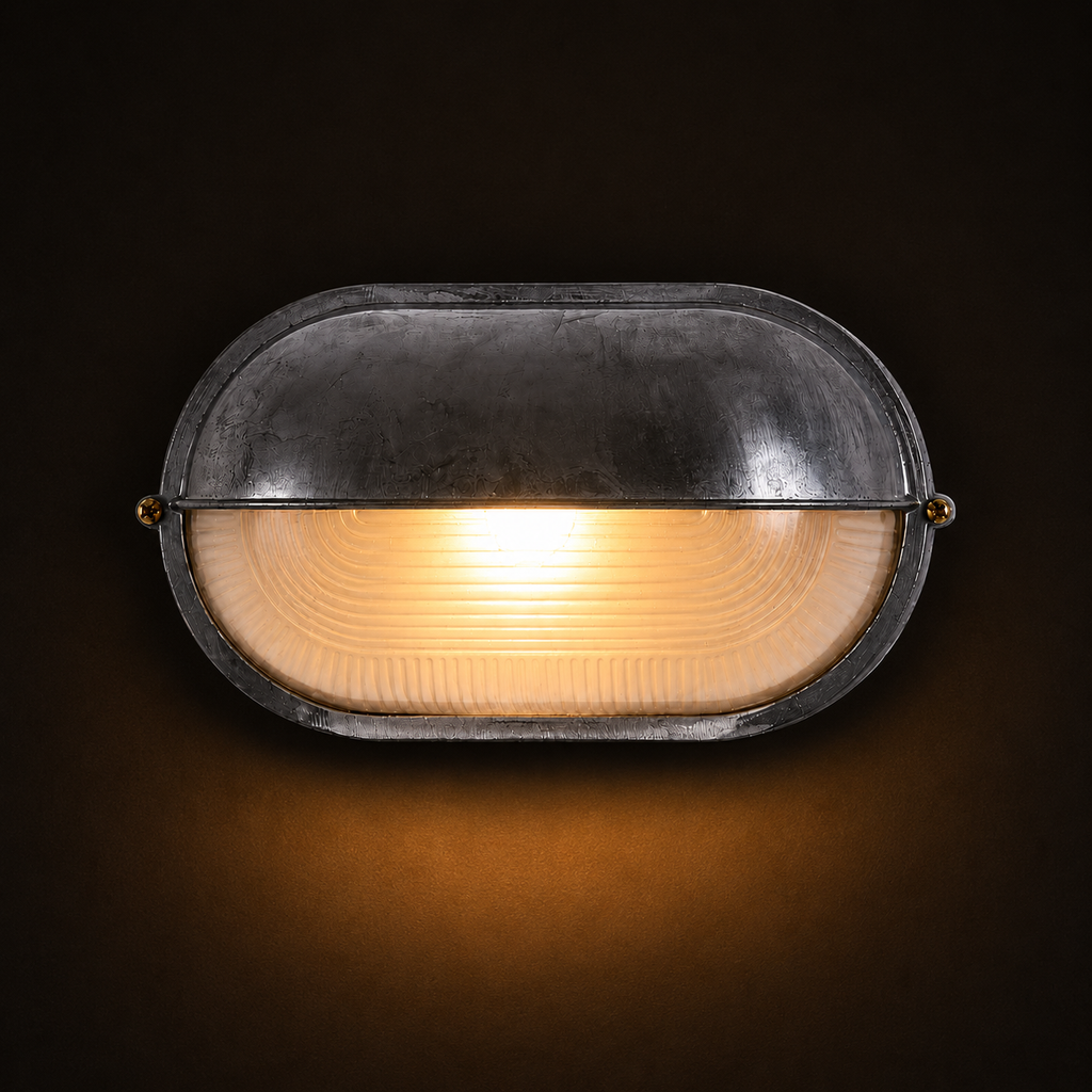 Outdoor Wall Light - French Retro Courtyard Lantern Oval Style