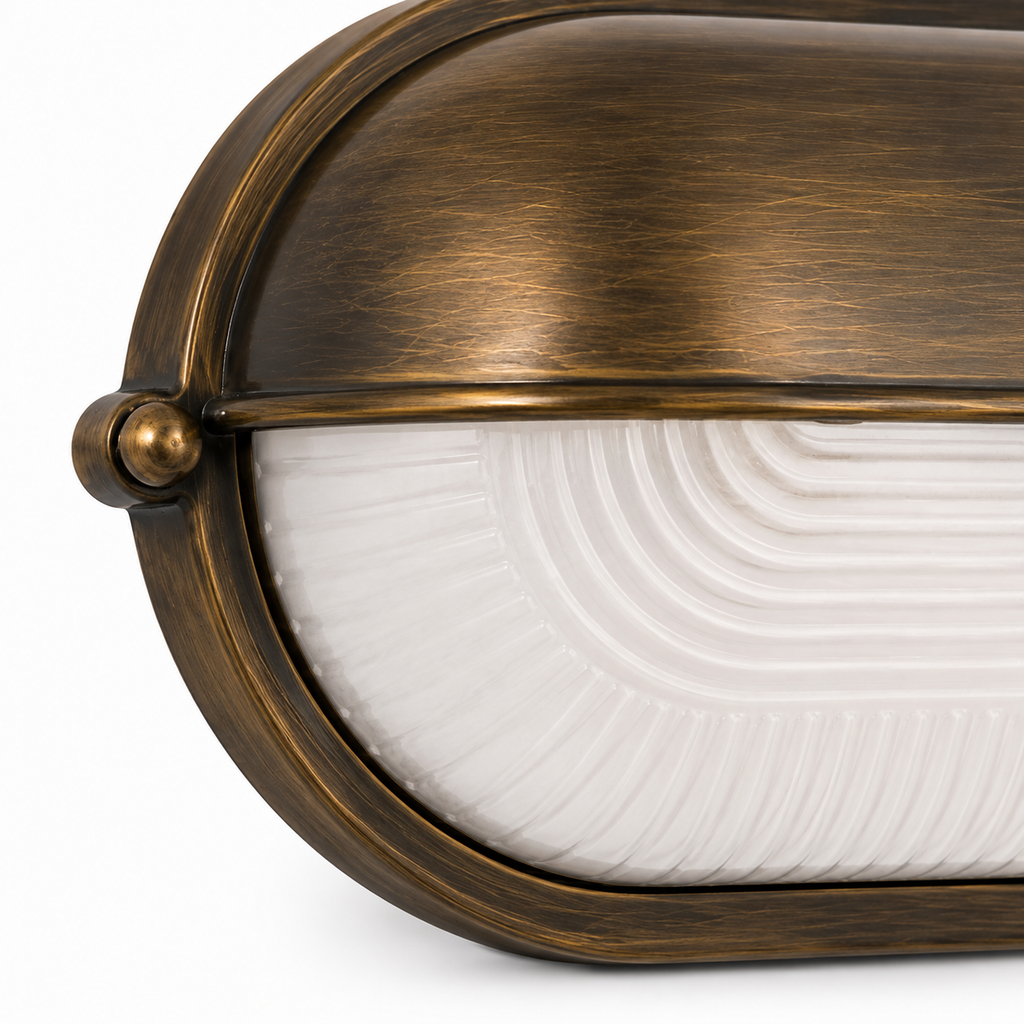 Outdoor Wall Light - French Retro Courtyard Lantern Oval Style