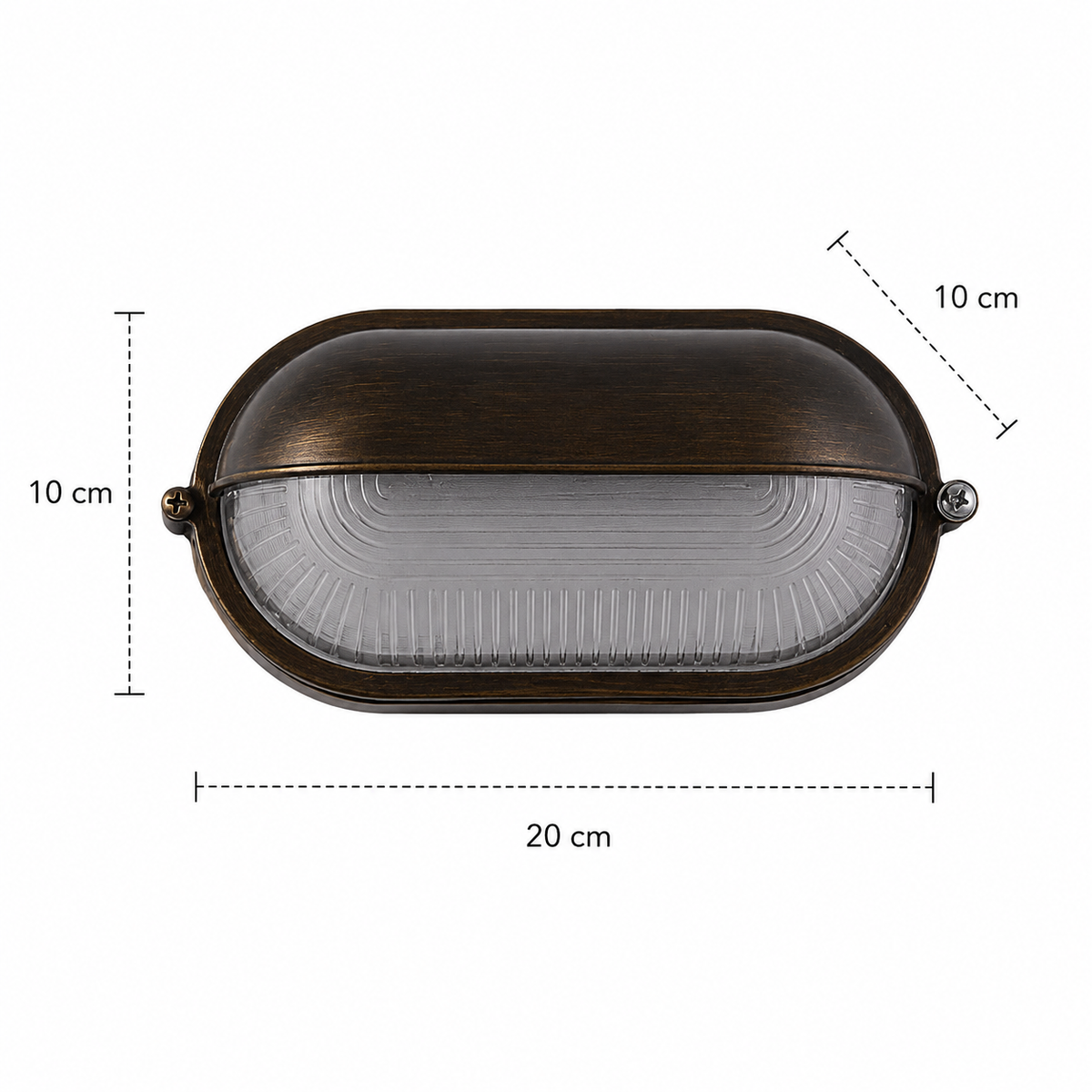 Outdoor Wall Light - French Retro Courtyard Lantern Oval Style