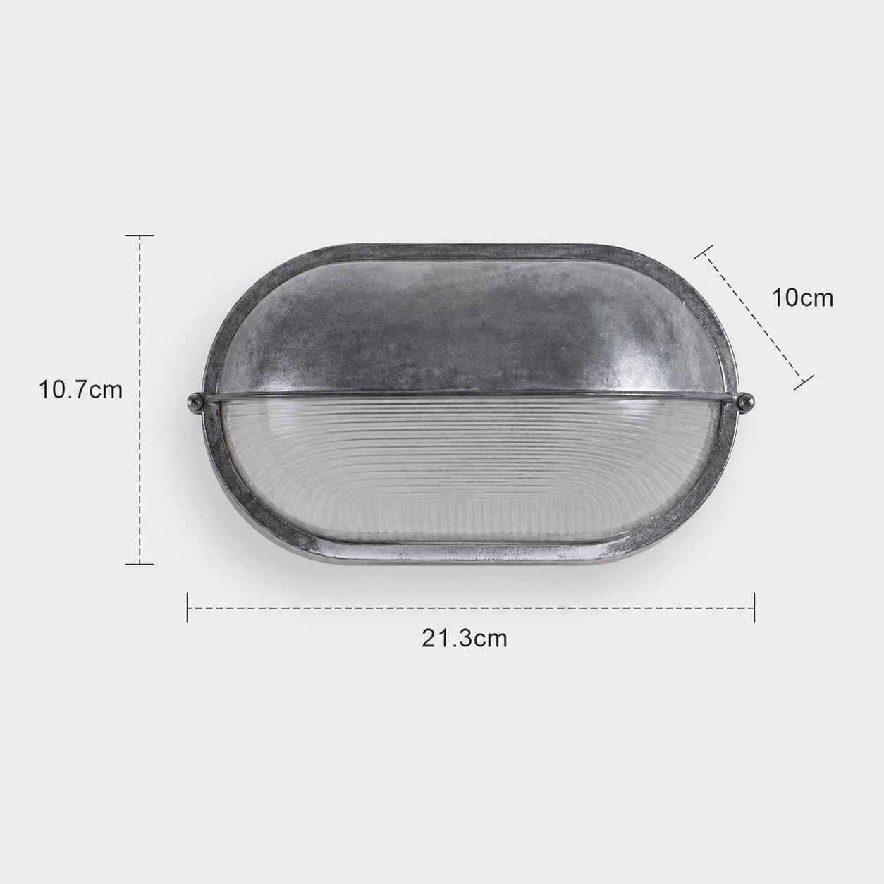 Outdoor Wall Light - French Retro Courtyard Lantern Oval Style