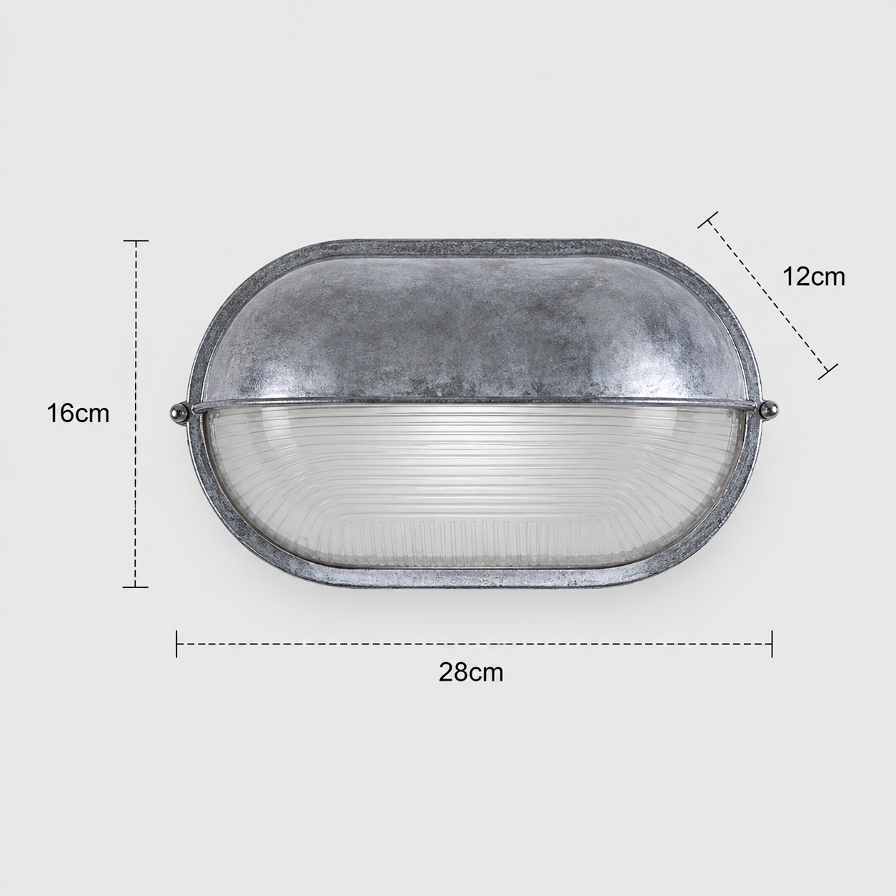Outdoor Wall Light - French Retro Courtyard Lantern Oval Style