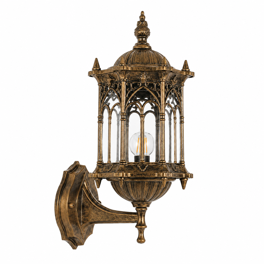 Outdoor Wall Light - Retro E27 Garden Gateway Lantern
