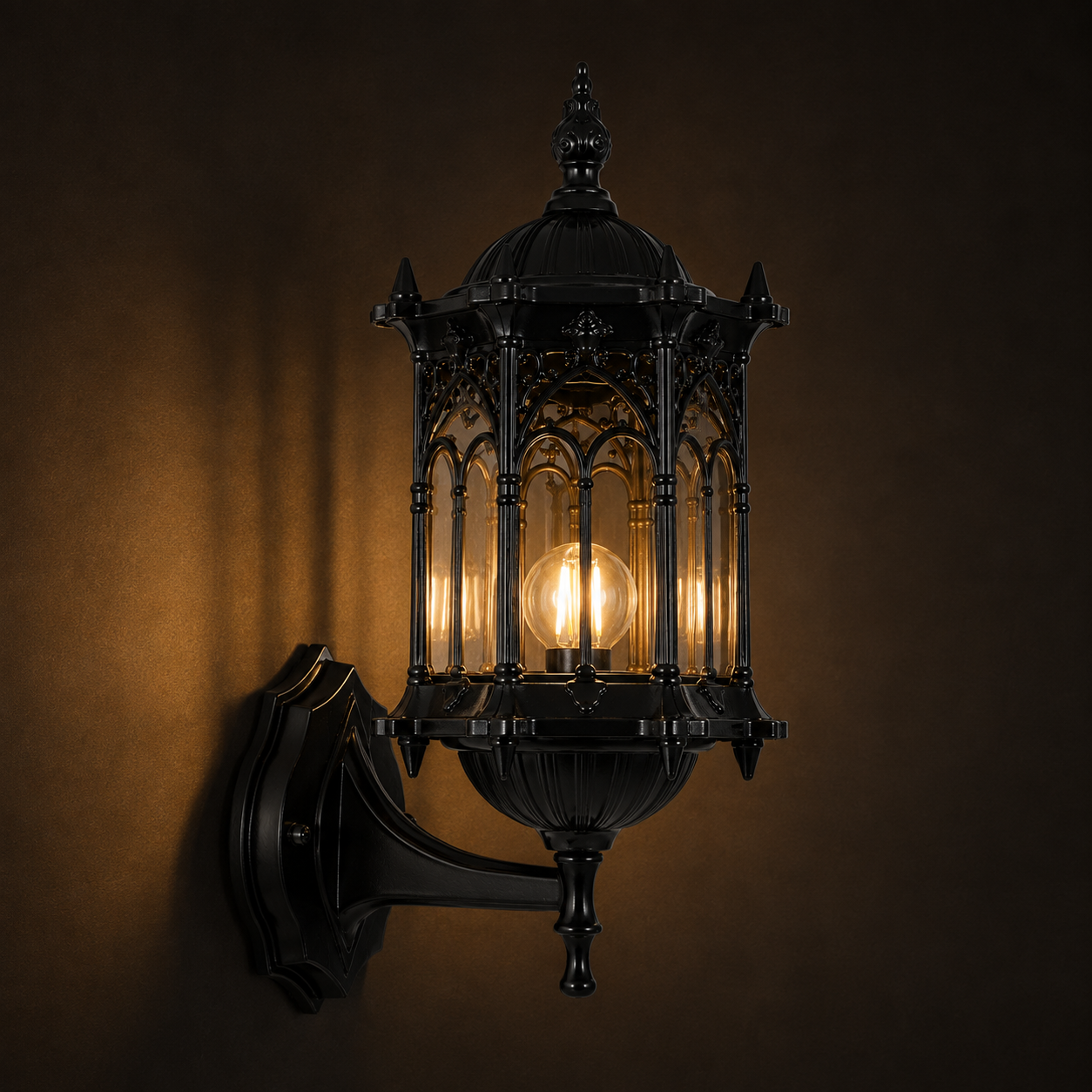Outdoor Wall Light - Retro E27 Garden Gateway Lantern