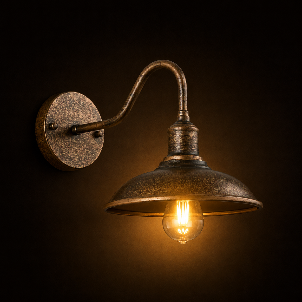 Outdoor Wall Light - Vintage Industrial Courtyard Lantern