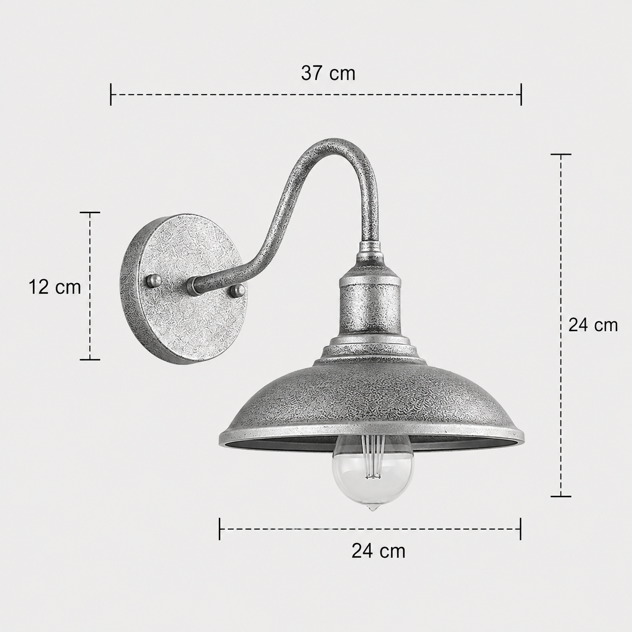Outdoor Wall Light - Vintage Industrial Courtyard Lantern