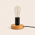 Wood Table Lamp - Modern Retro E27 Desk Lamp