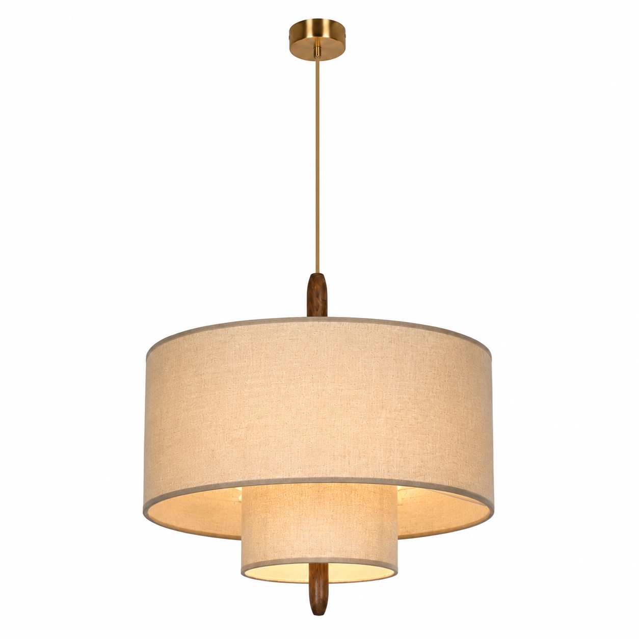 Pebble Pendant Light - Boho Layered Fabric Kitchen and Dining Light