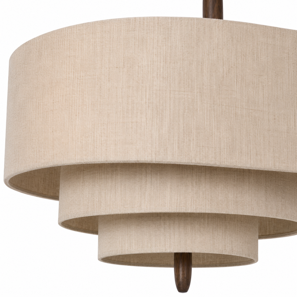 Pebble Pendant Light - Boho Layered Fabric Kitchen and Dining Light