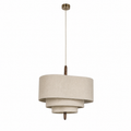 Pebble Pendant Light - Boho Layered Fabric Kitchen and Dining Light