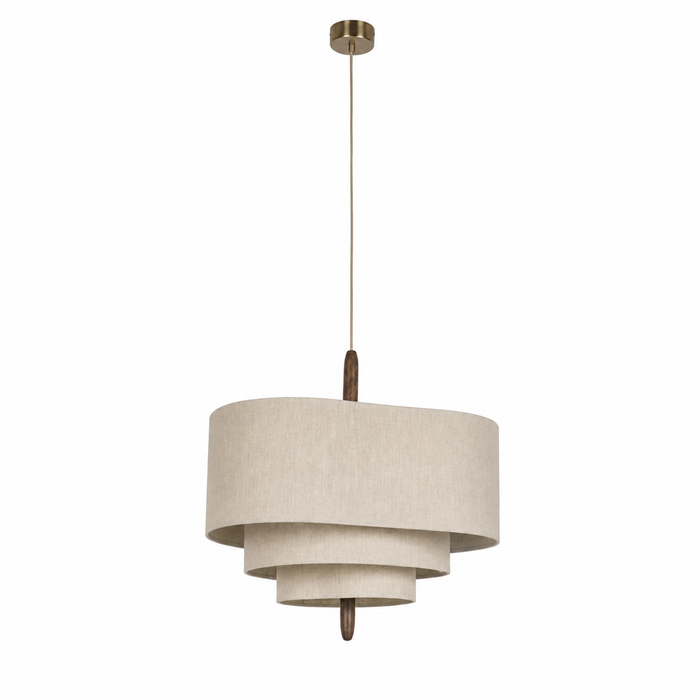 Pebble Pendant Light - Boho Layered Fabric Kitchen and Dining Light