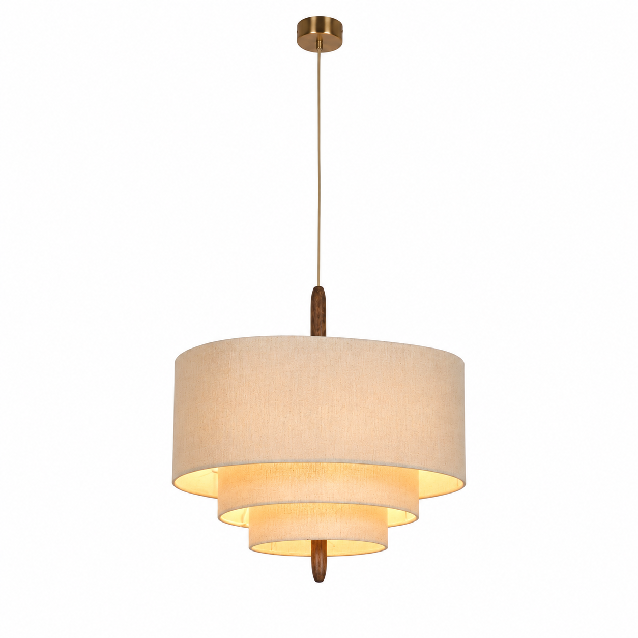 Pebble Pendant Light - Boho Layered Fabric Kitchen and Dining Light