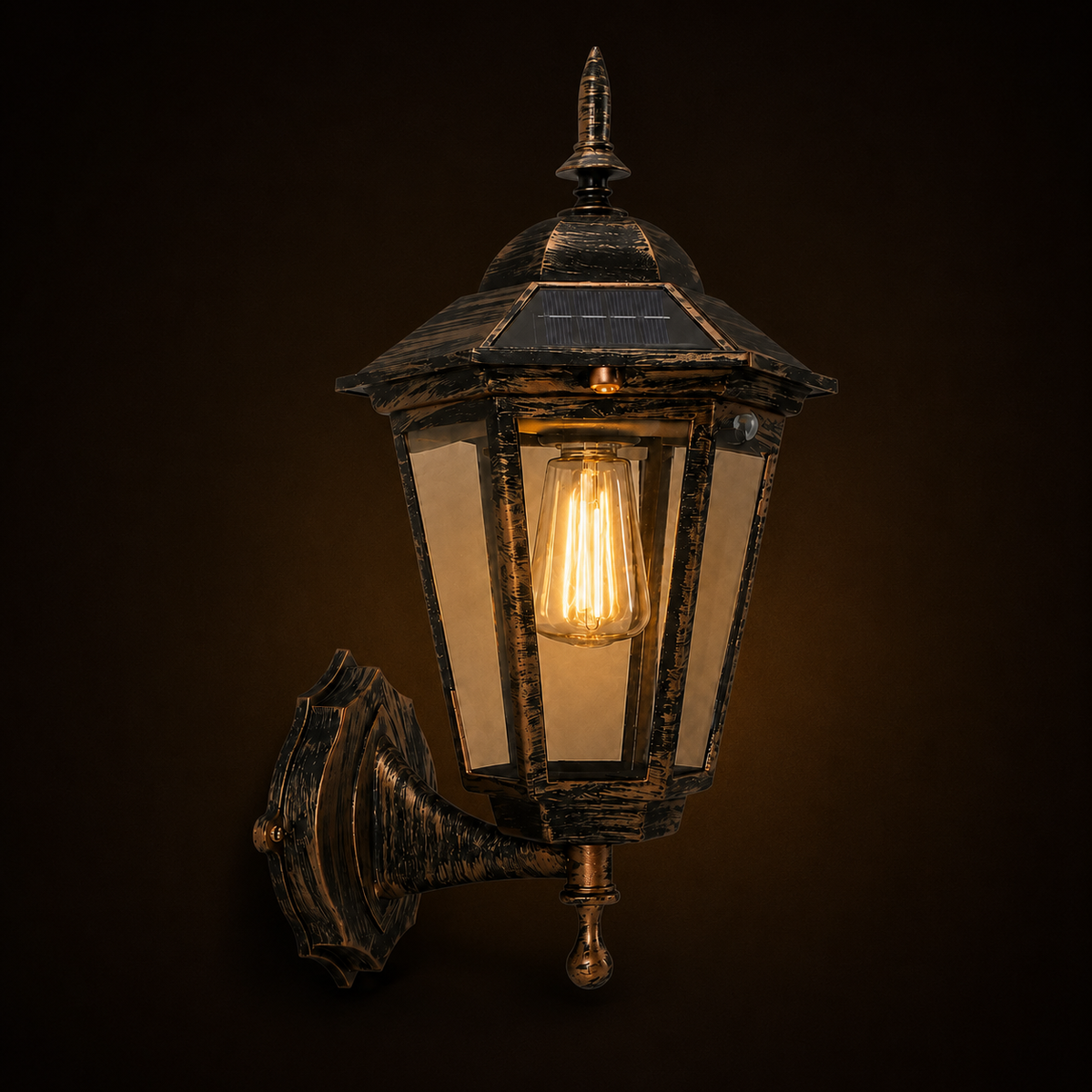 Solar Wall Light - Retro Outdoor Induction Garden Lantern