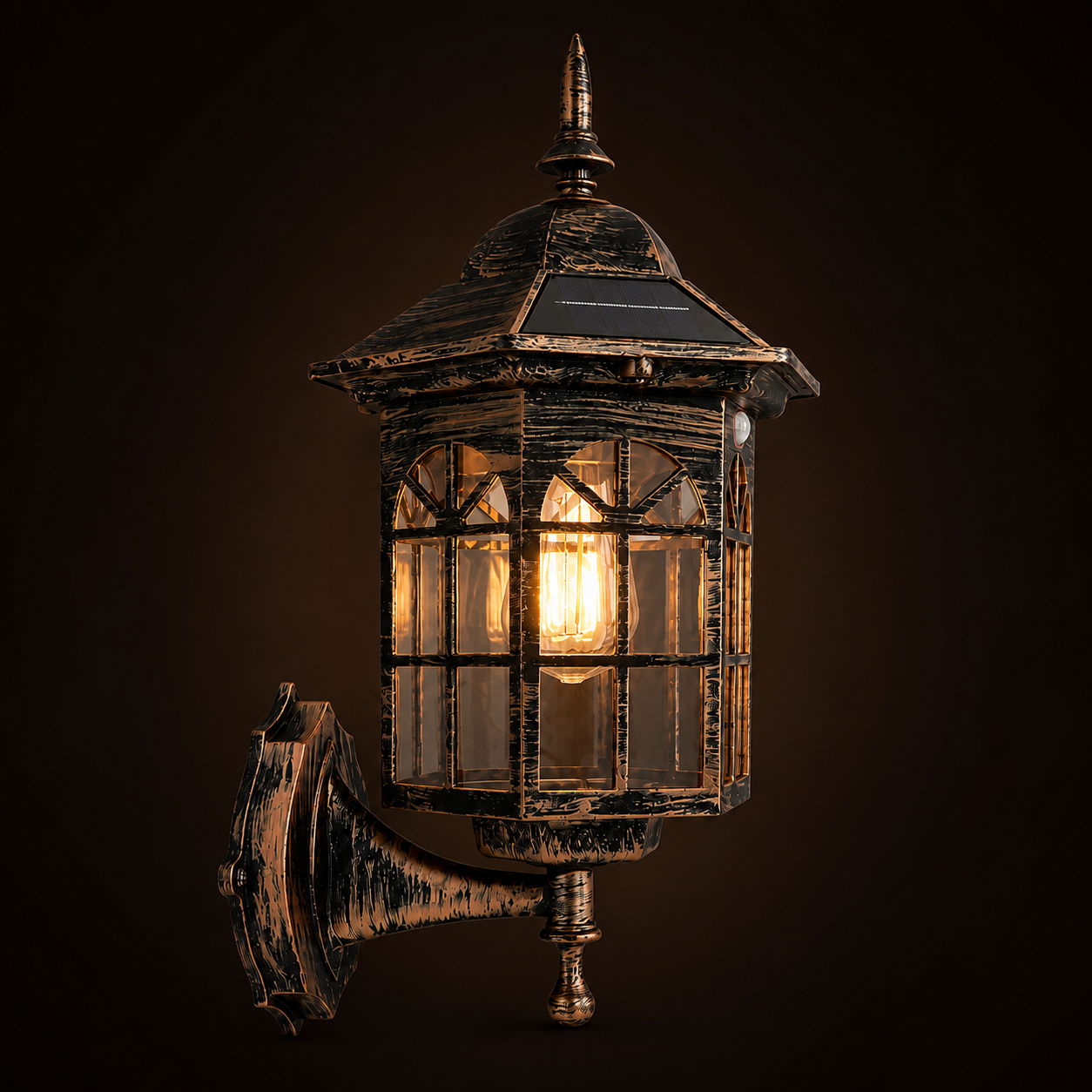 Solar Wall Light - Retro Outdoor Induction Garden Lantern