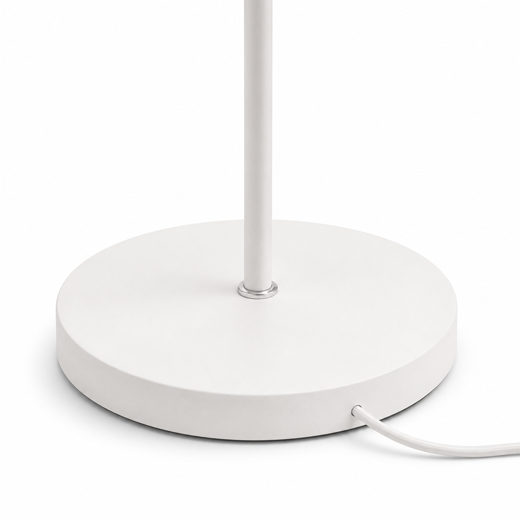 White Floor Lamp - Modern 2-Head E27 Reading Lamp