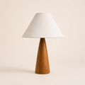 Wood Mushroom Table Lamp - Nordic Retro Bedside Lamp