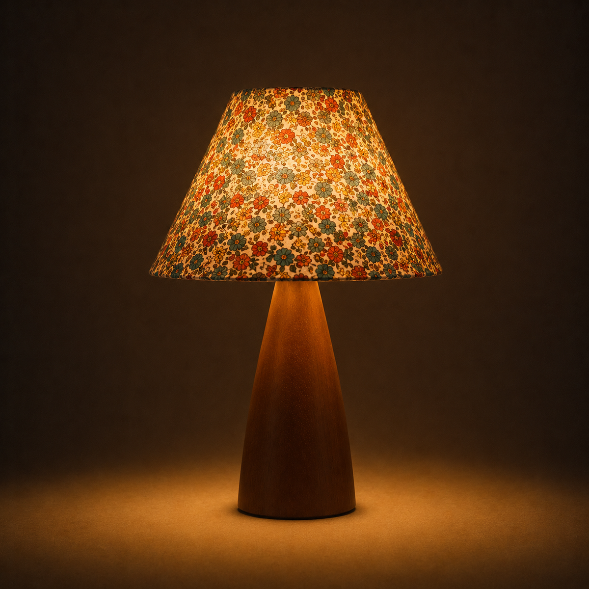 Wood Mushroom Table Lamp - Nordic Retro Bedside Lamp