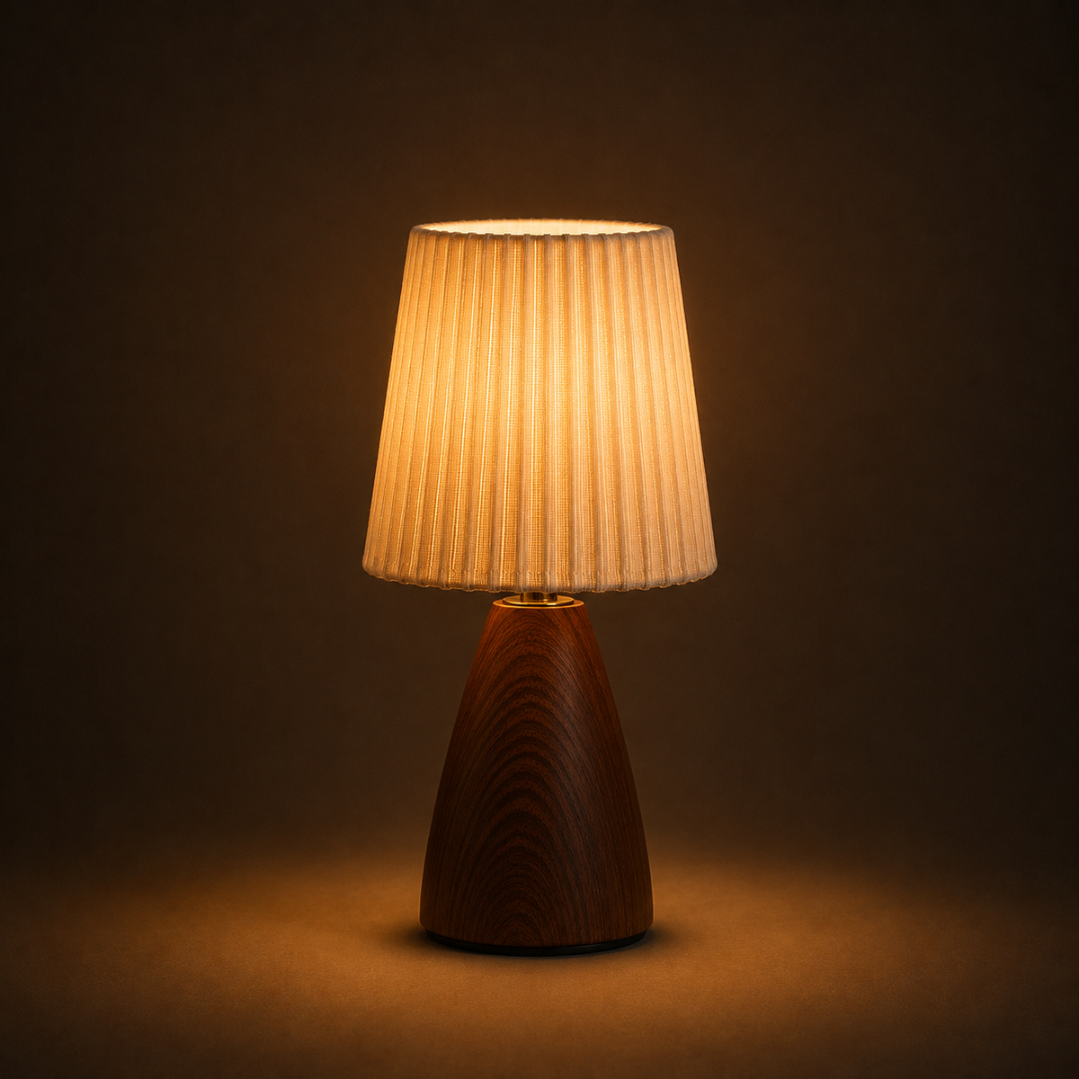 Pleated Table Lamp - Retro Fabric USB Study Lamp