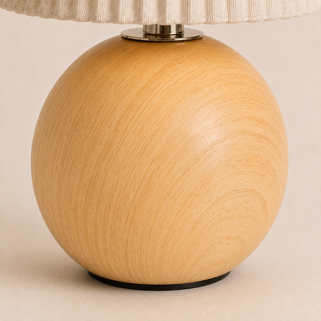 Pleated Table Lamp - Retro Fabric USB Study Lamp