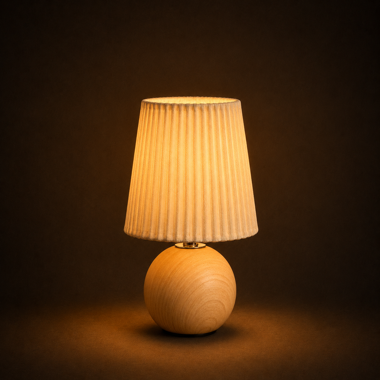 Pleated Table Lamp - Retro Fabric USB Study Lamp
