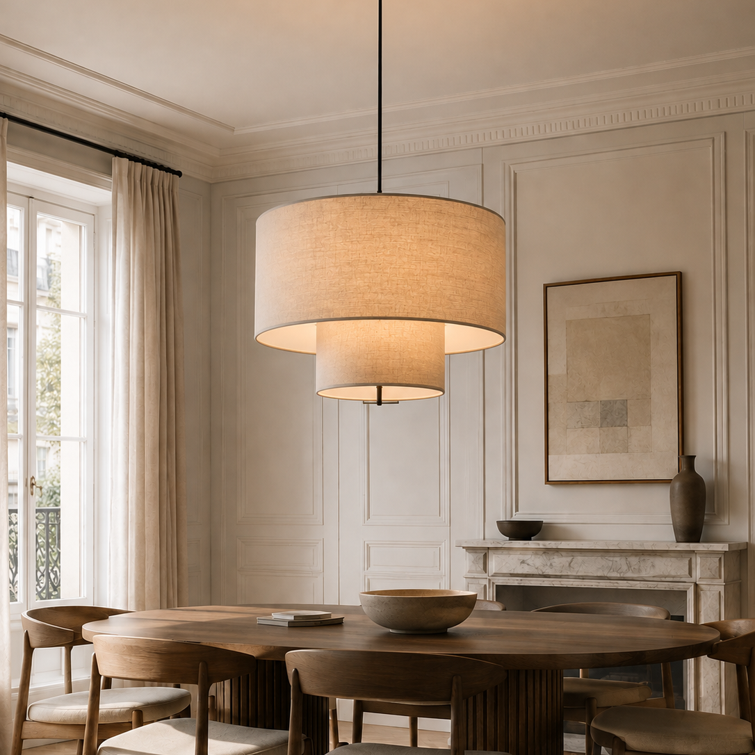 Pebble pendant light - dining room